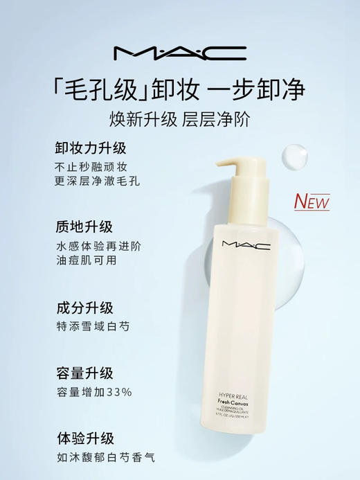 【水感质地 秒乳化】MAC/魅可卸妆油200 ml 专业卸妆 眼唇可用不辣眼深层清洁温和养肤 商品图0