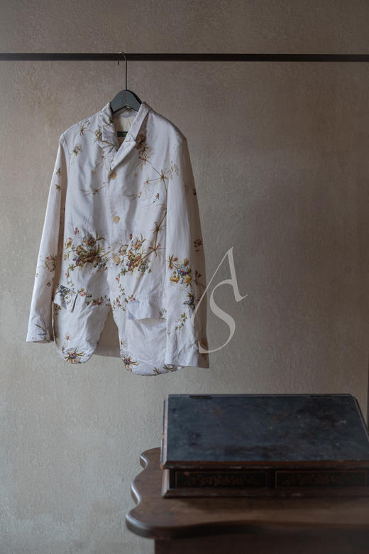 Paul Harnden  男士米白色FLORA棉质BLAZER西装外套 商品图7