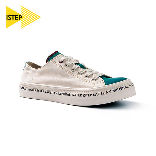 ISTEP白花蛇草水联名拼色低帮帆布鞋男女款帆布鞋 商品图3