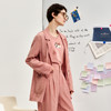 谜底西装外套女2024秋新品通勤风质感垂坠粘纤宽松西服243MW1040 商品缩略图1