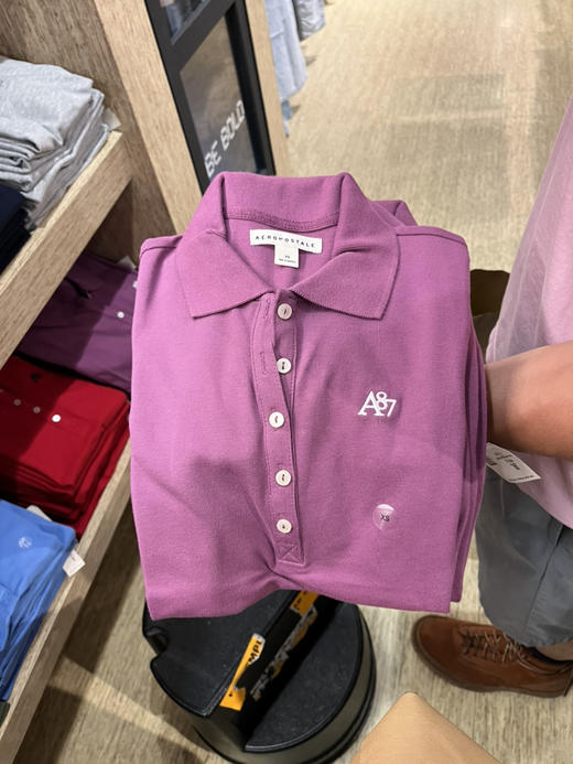 Aeropostale AERO 女款5粒扣Polo衫 多色¥299/2件直邮到手 请备注颜色哦 商品图1