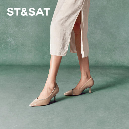 星期六优雅钻条尖头细高跟SSC3111094 商品图6