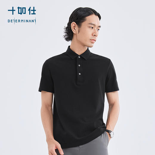 十如仕100%新疆棉无水染色短袖POLO-P02-05 商品图7