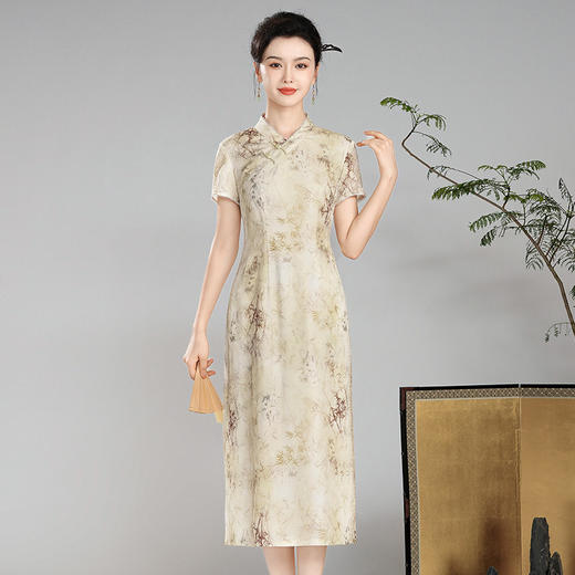【萧竹】新中式国风汉服，开领日常旗袍连衣裙XGT-Q24081 商品图2