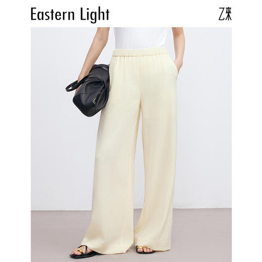 Eastern Light/乙来【韩国皱丝麻】夏季凉感阔腿裤显瘦垂感裤子女 新款 商品图1