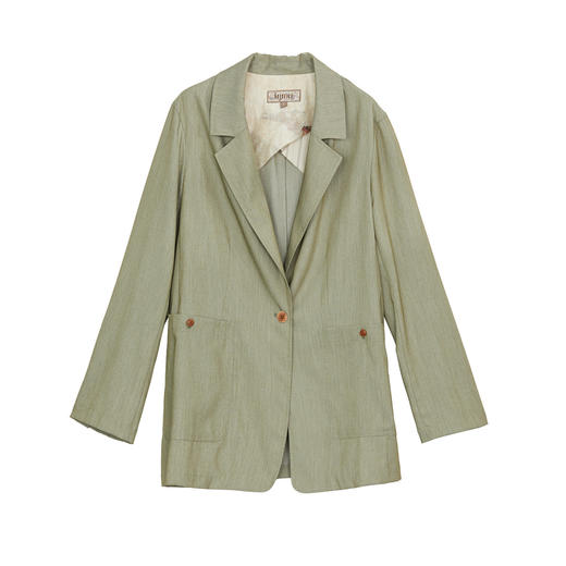 谜底西装外套女2024秋季新品通勤风宽松松弛感舒适西服243MW1187 商品图4