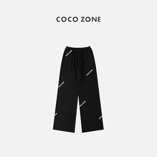 COCO ZONE 百搭直筒黑色休闲裤 23C18063 商品图0