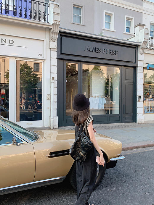 金蘑菇菇 Marylenone周末的慢节奏 黑色背带裤 商品图1