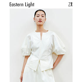【明星同款】Eastern Light/乙来短袖t恤女新款衬衫法式上衣