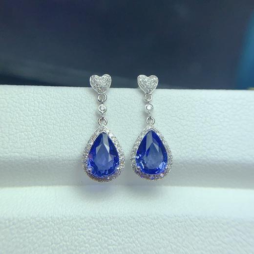 1.76ct 1.59g 蓝宝石耳坠 商品图4