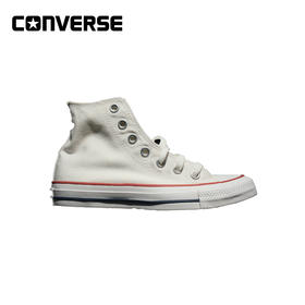 Converse匡威商场同款童鞋经典款高帮系带帆布鞋-大童36-39白色101009-J100