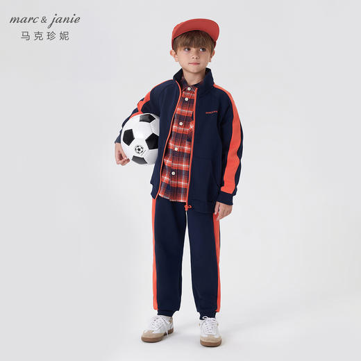 【3D空气棉】马克珍妮春儿童时尚撞色拼接运动套装231303 商品图2
