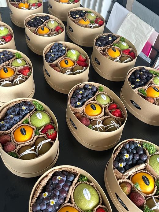 简约法式牛皮套二花盒（鲜花水果礼物伴手礼） 商品图0