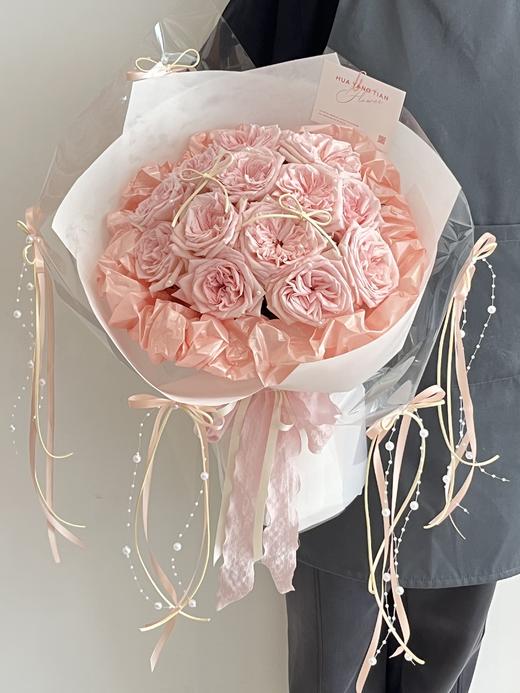 定格爱意 粉荔枝玫瑰 花束 商品图2