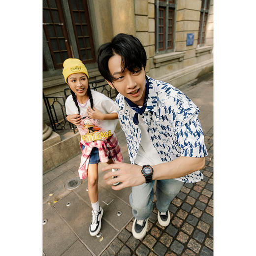 【断码清仓】HX 夏季翻领短袖衬衫S103422196101 商品图0