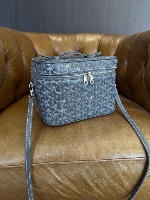 Goyard/戈雅Muse老花化妆包斜挎包拉链手提单肩包盒子包 商品图8