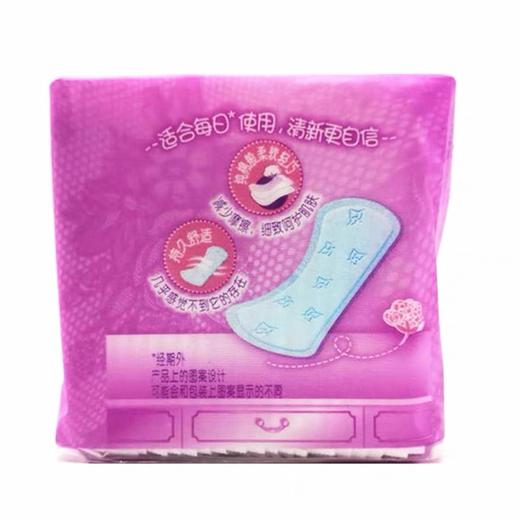 护舒宝护垫轻柔纯棉感轻薄棉柔表层无香超薄透气迷你护垫 140mm 20片/包 商品图2