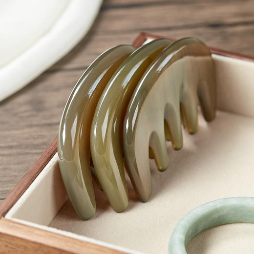 初心| 牦牛角五齿经络梳 商品图5