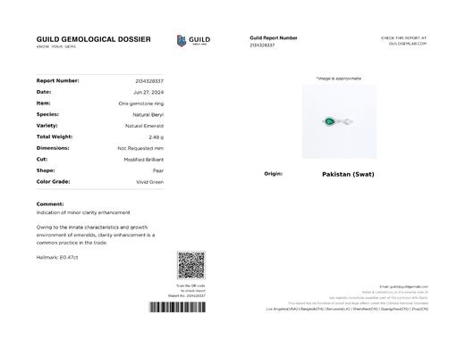 0.47ct 祖母绿戒指 商品图5