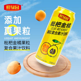 鲜绿园枇杷金橘果粒490ml(6944413498778)