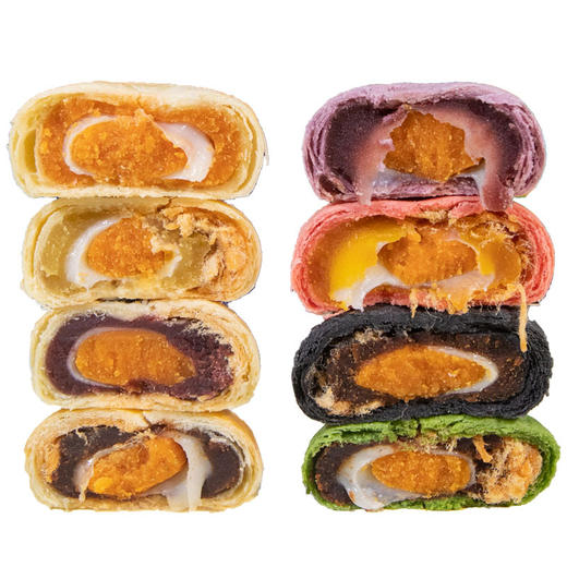 【馅中带馅！蛋黄酥礼盒】五重口感，用料丰富，咸甜美味 好吃不怕腻，八个口味一次品尝，下午茶休闲糕点礼盒装送礼必备Y 商品图4