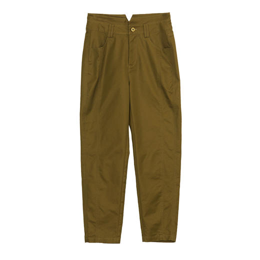 谜底休闲裤女2024秋季款通勤百搭高腰宽松萝卜裤九分裤248MK8302 商品图4