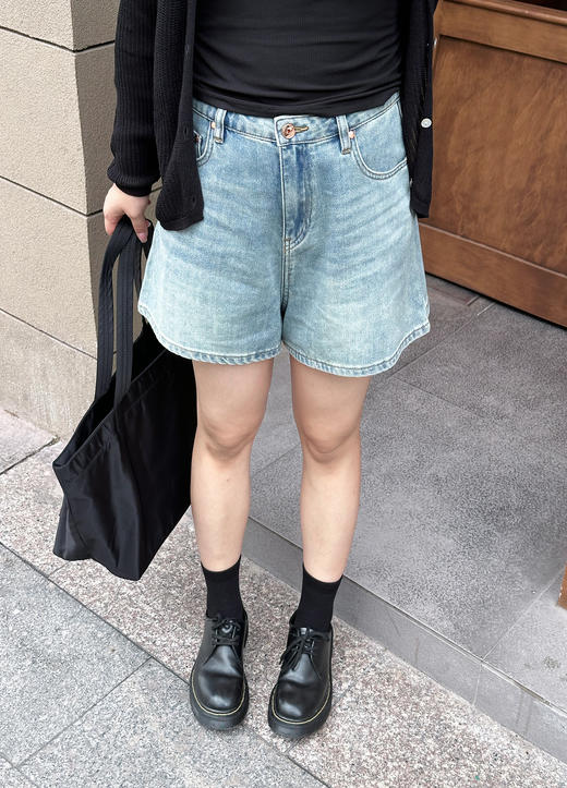 【汉麻+三醋酸】性价比之王的高腰牛仔短裤+毛边长裤，两条都自留！ 商品图5