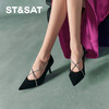 星期六优雅尖头交叉钻条细高跟SSC3111093 商品缩略图0