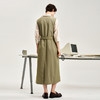 谜底两件式连衣裙分袖2024秋新品通勤风拼接翻领中长裙243ML1099 商品缩略图2