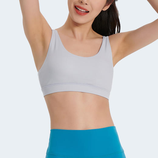 爱帝女士高弹软支撑细肩带美背瑜伽背心自带胸垫 商品图4
