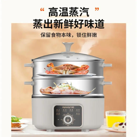Joyoung九阳（13233）DZ50HG-GZ355多功能家用电热锅不锈电蒸锅 商品图0