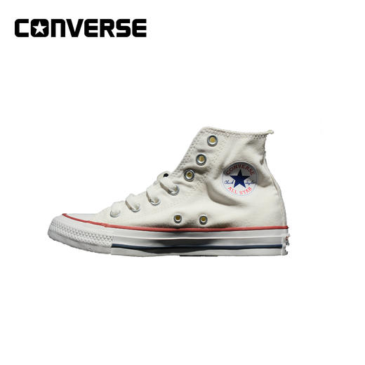 Converse匡威商场同款童鞋经典款高帮系带帆布鞋-大童36-39白色101009-J100 商品图1
