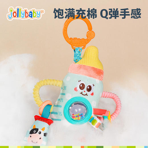 婴儿床床头摇铃悬挂式玩具车载推车婴儿床铃支架躺着看的玩具挂件 商品图4