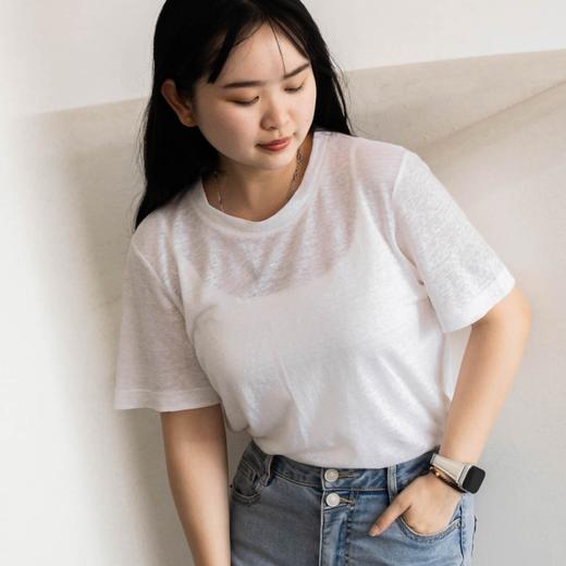 菜菜家亚麻T恤|100%法国雨露麻，奢侈高克重，柔软透气 商品图9