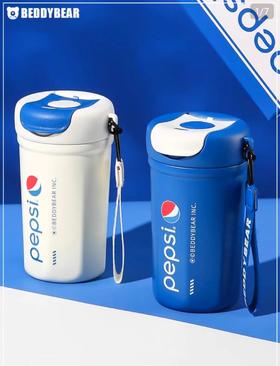 康巴赫生活馆杯具熊咖啡杯百事联名保温杯车载随行