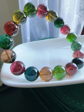 37.7g 10.9mm 碧玺手链