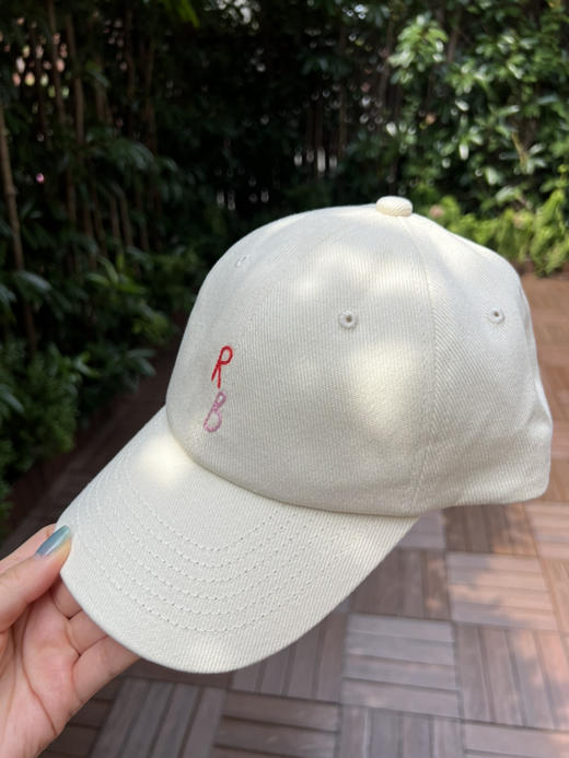 78-1 潮牌 渠道货 粉红RB字母刺绣 黄油色 棒球帽 鸭舌帽 商品图8
