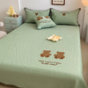 凉席冰感豆豆凉席可爱小熊卡通床盖款冰丝空调凉席三件套 商品缩略图7