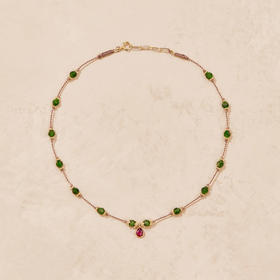 订购8周到｜Tityaravy-TANZA-透辉石 石榴石 项链［法国设计师］