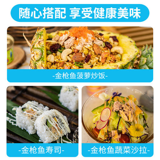 非常鱼块  金枪鱼罐头-水浸  金枪鱼罐头-蔬菜田园 金枪鱼罐头-油浸  140g/罐 商品图8