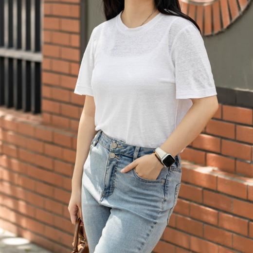 菜菜家亚麻T恤|100%法国雨露麻，奢侈高克重，柔软透气 商品图8