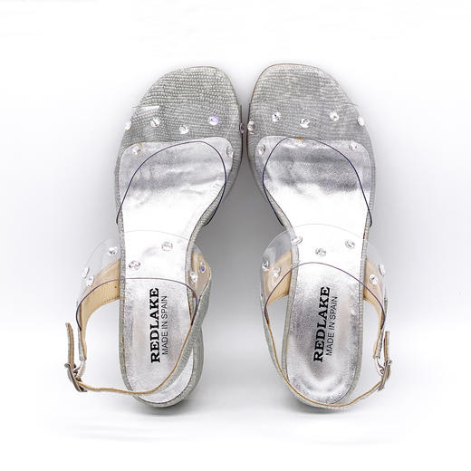 西班牙原产时尚舒适女凉鞋T2191冰蓝色(公主水晶鞋系列) 商品图6