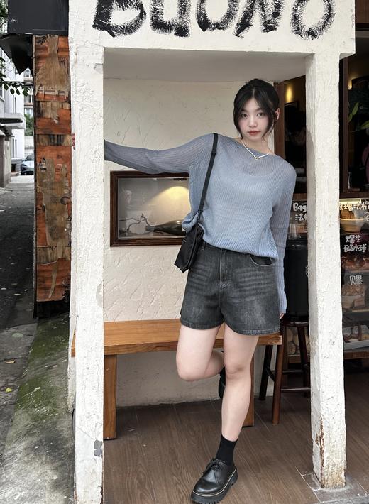 【汉麻+三醋酸】性价比之王的高腰牛仔短裤+毛边长裤，两条都自留！ 商品图3