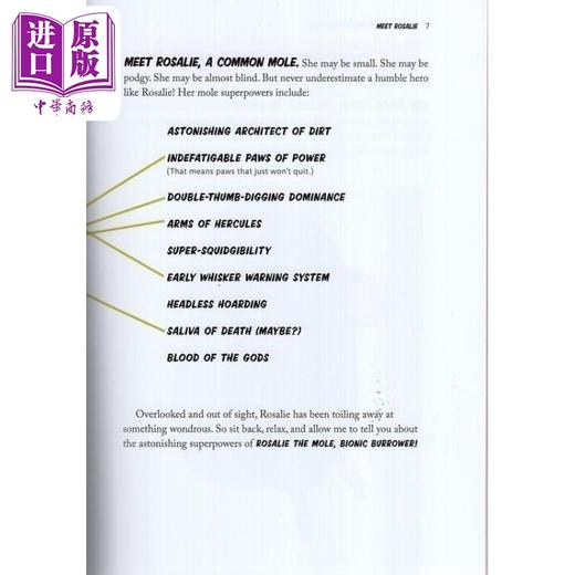 【中商原版】超级英雄野外指南 鼹鼠 Moles 英文原版 儿童科普绘本 动物知识百科图画书 进口儿童读物 8-12岁 自然科学绘本 商品图4