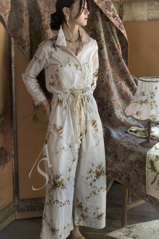 Paul Harnden 米白色FLORA睡衣套装 商品图0