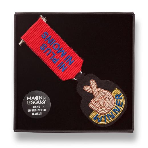 北京仓｜Macon & Lesquoy-Winner Medal-胜利者勋章 刺绣 胸针［法国设计师］ 商品图3