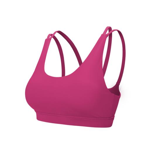 爱帝女士高弹软支撑细肩带美背瑜伽背心自带胸垫 商品图5