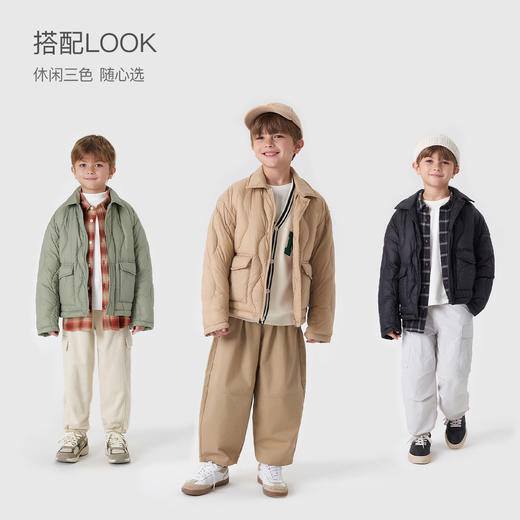 【三防】马克珍妮冬装 男女童户外风超轻衬衫羽绒服 231515 商品图1
