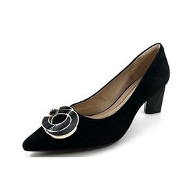 【静音系列】千百度粗高跟鞋双C拥抱秋季浅口法式单鞋女A24471647