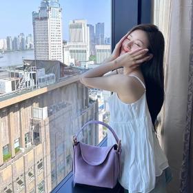 【刘亦菲赵露思同款】品牌直发 APEDE MOD 软牛皮奶油方包（长短双肩带）「紫色蓝色预售」